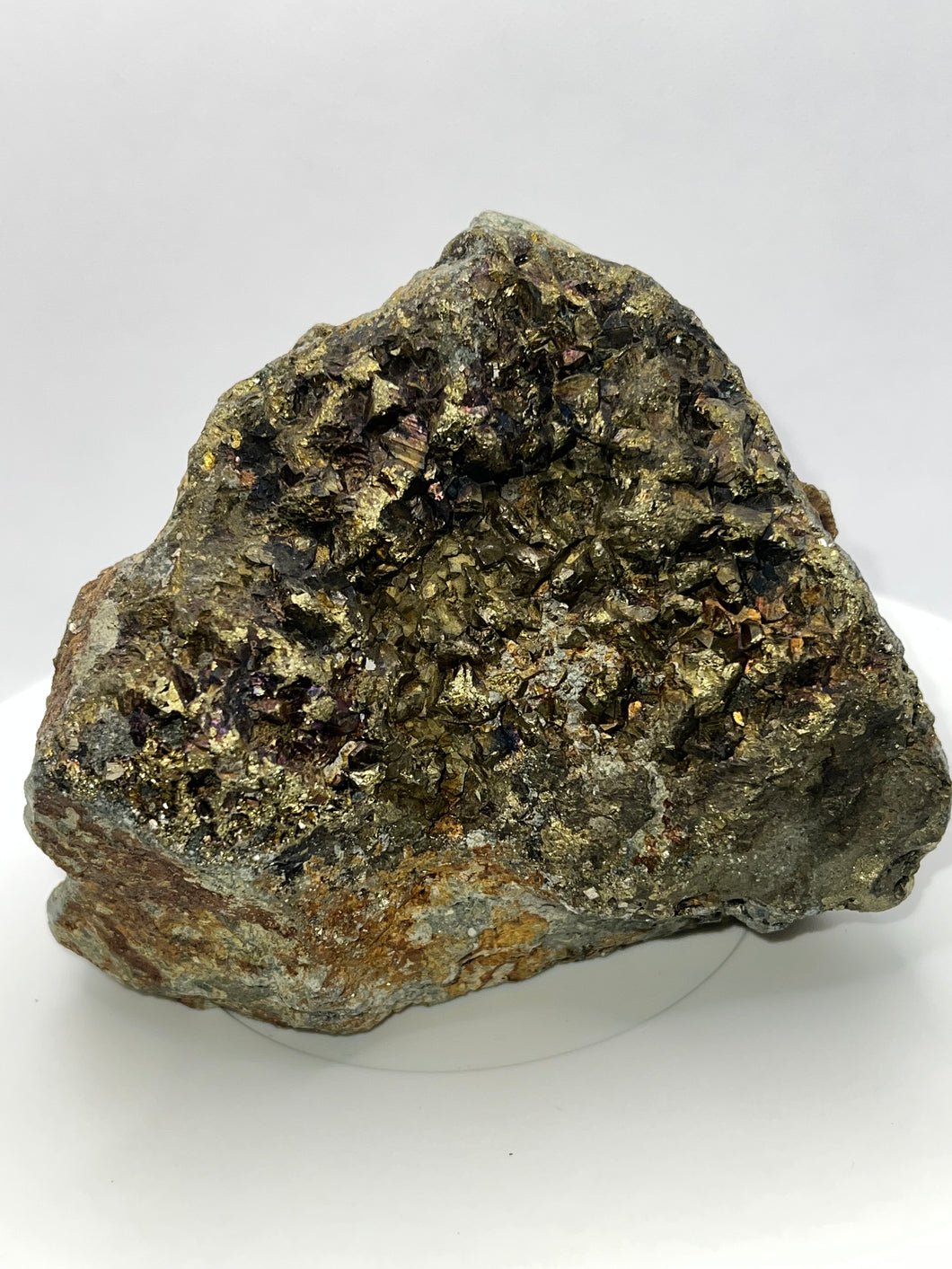 Rainbow pyrite Rough Natural