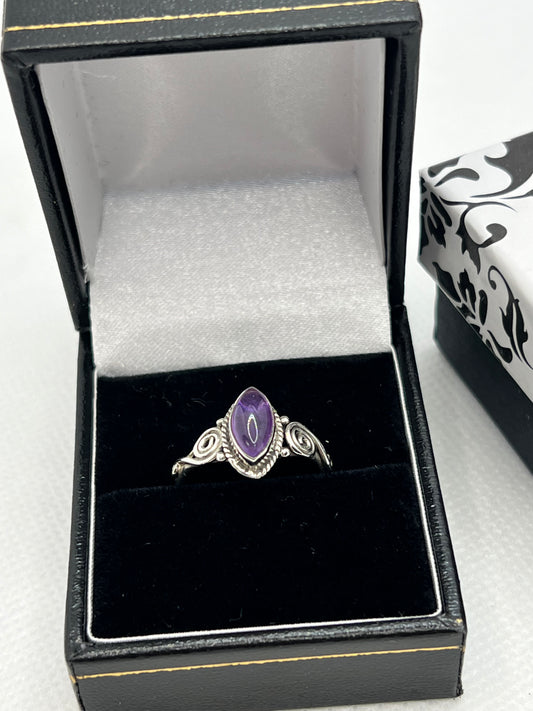 Amethyst Sterling Silver Ring