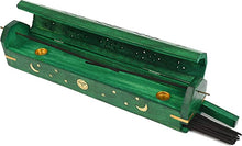 Load image into Gallery viewer, Wooden Coffin Incense burner box
