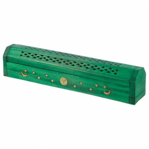 Wooden Coffin Incense burner box