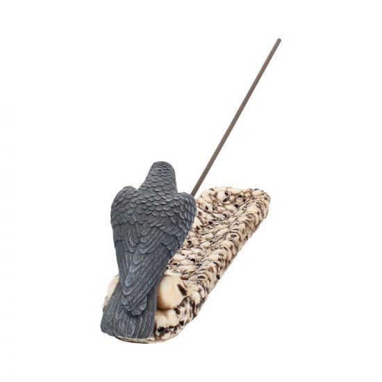 Raven Skull Incense Holder 25cm