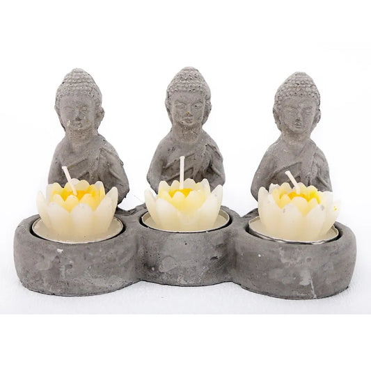 Buddha & Lotus Tealight Holder