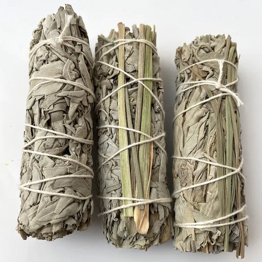 1x Sweet Grass and White Sage 4" Smudge Stick