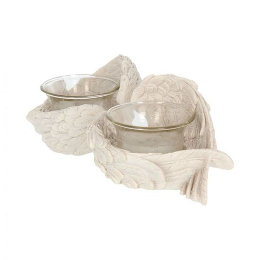 Angel Wings Tealight Holder 8cm