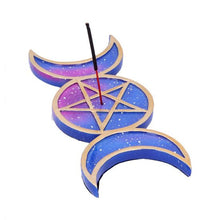 Load image into Gallery viewer, Triple Moon Incense Holder 21.5cm
