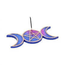 Load image into Gallery viewer, Triple Moon Incense Holder 21.5cm
