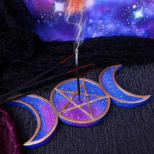 Load image into Gallery viewer, Triple Moon Incense Holder 21.5cm
