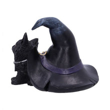 Load image into Gallery viewer, Prue 10.5cm Witches Cat and Hat Figurine
