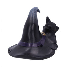 Load image into Gallery viewer, Prue 10.5cm Witches Cat and Hat Figurine
