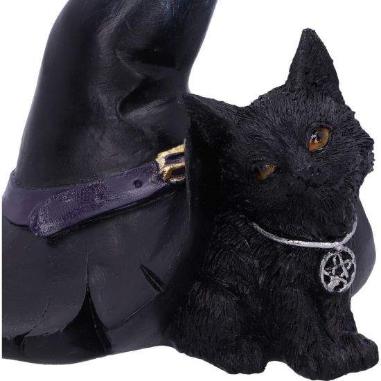 Prue 10.5cm Witches Cat and Hat Figurine