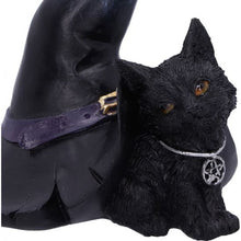 Load image into Gallery viewer, Prue 10.5cm Witches Cat and Hat Figurine
