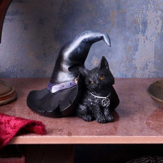 Prue 10.5cm Witches Cat and Hat Figurine