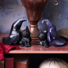 Load image into Gallery viewer, Prue 10.5cm Witches Cat and Hat Figurine
